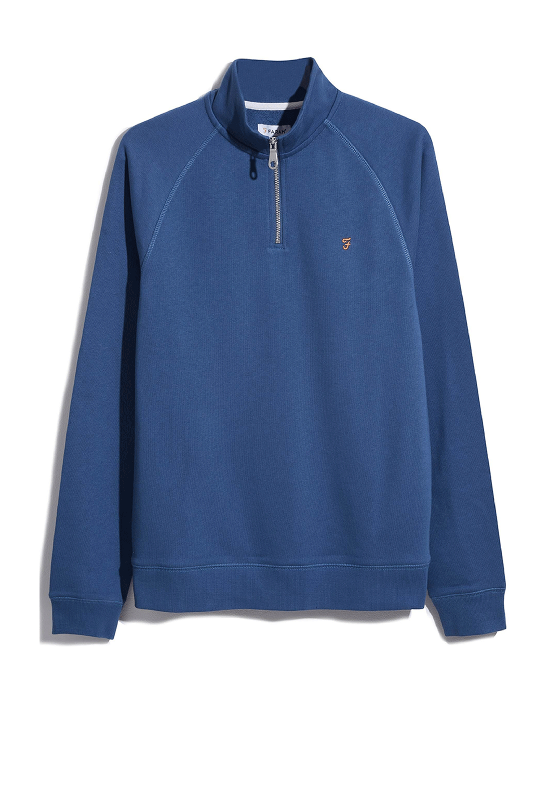 Farah Jim 1/4 Zip Maillot De Survetement Homme - 100% Coton Bio Slim Fit
