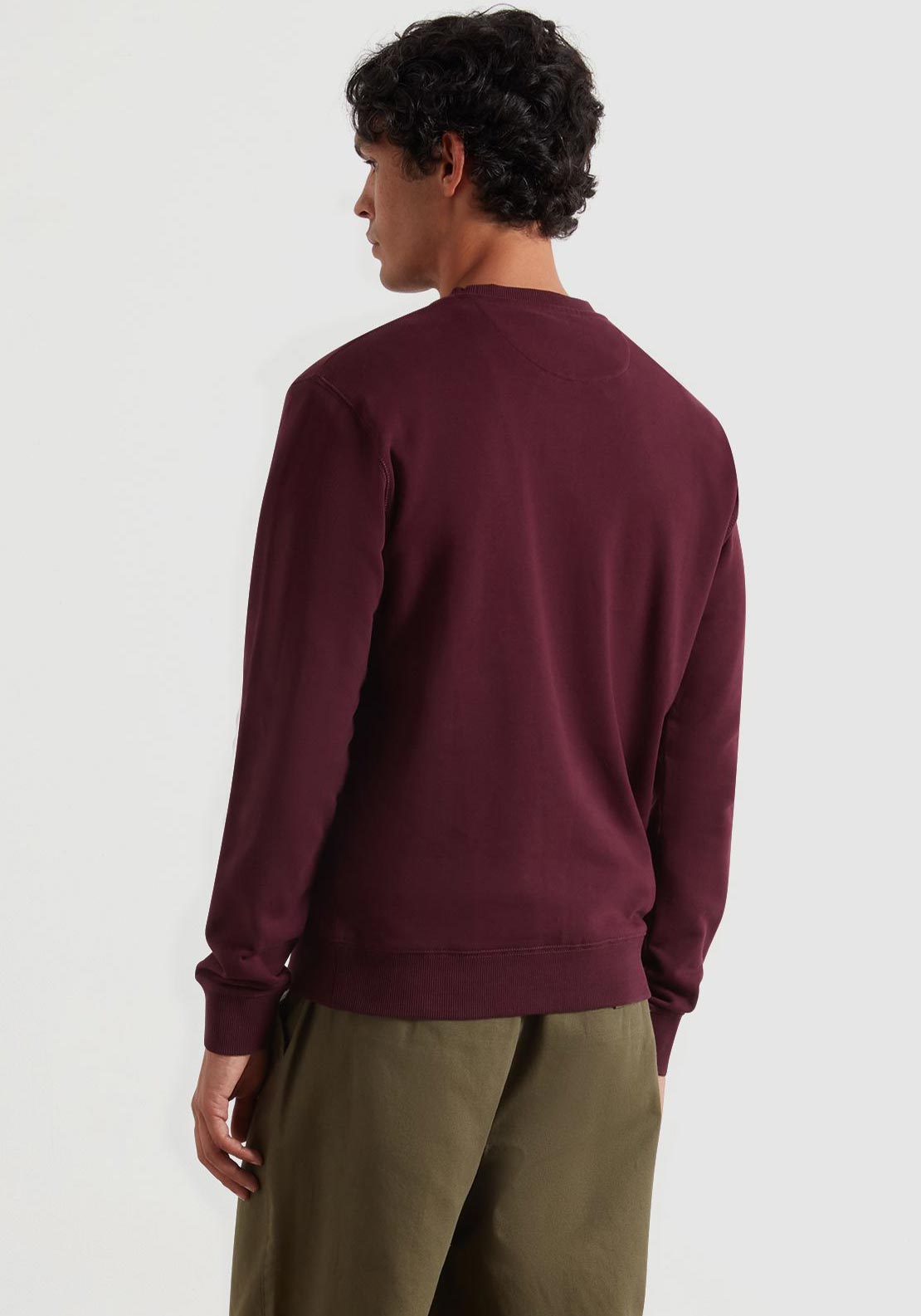 Farah Tim Crew Neck Sweatshirt, Wine
