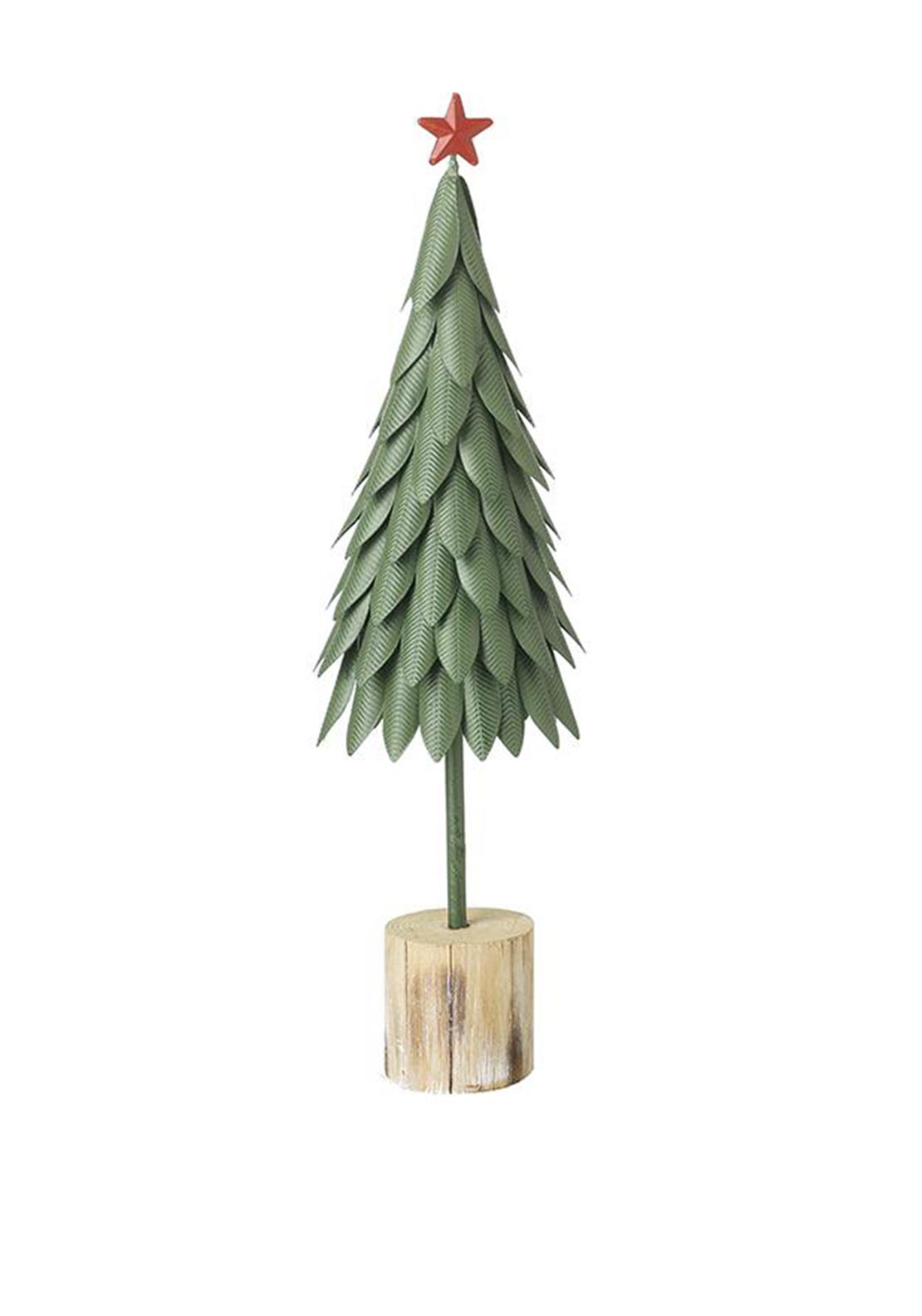 Heaven Sends Medium Metal Tree Ornament, Green