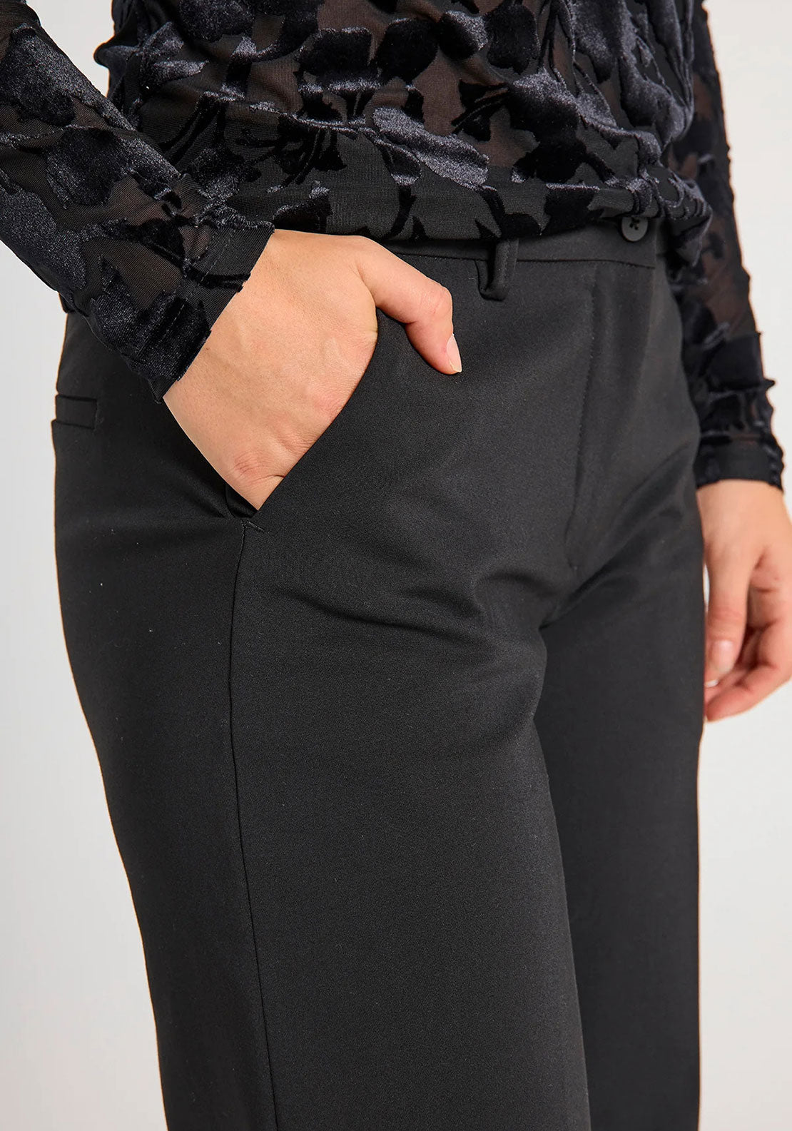Freequent Isadora Tailored Trousers, Black