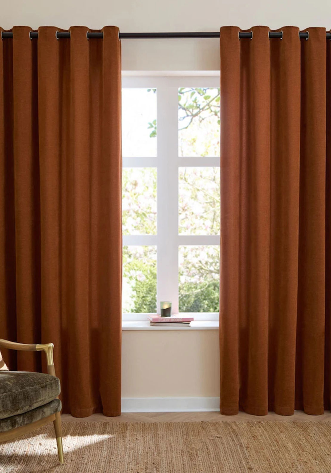 SOFT CHENILLE BLACKOUT 168 X 229 RUST