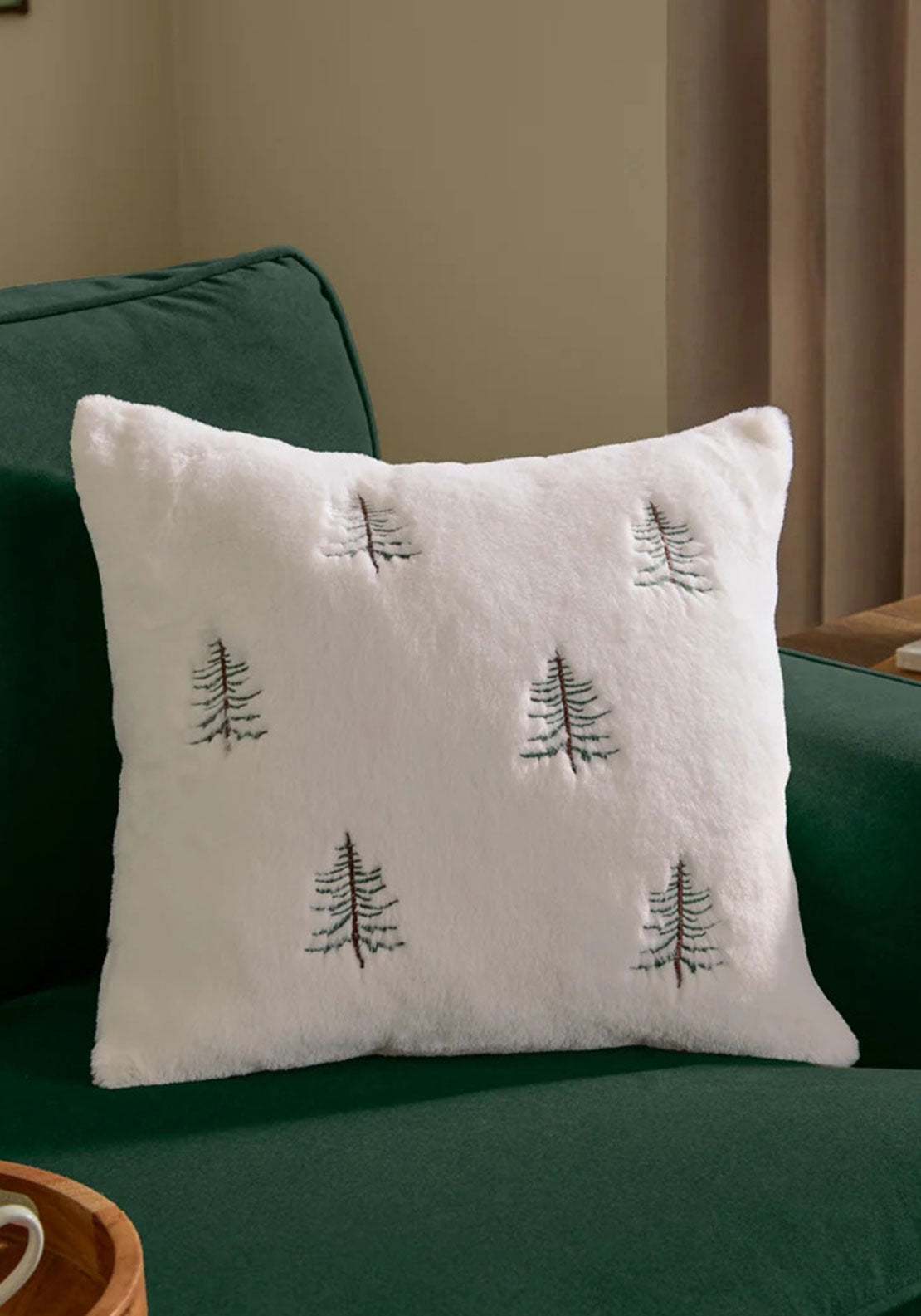 WINTER PINES FAUX FUR CUSHIONS