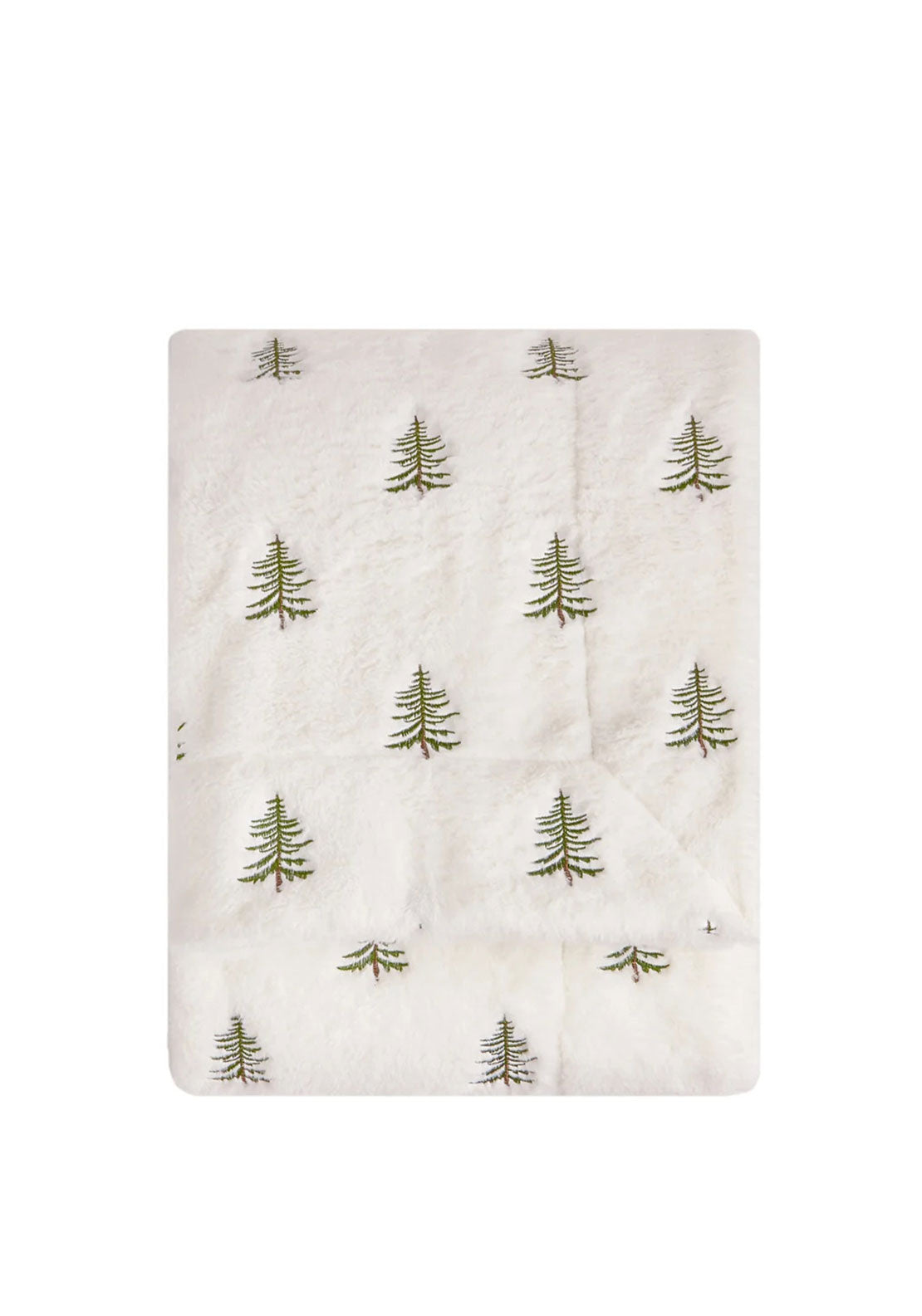 WINTER PINES FAUX FUR THROW