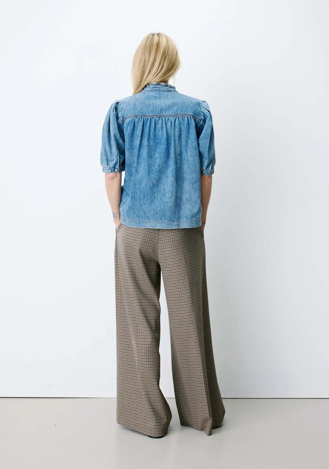 Grace & Mila Amande Denim Blouse, Blue