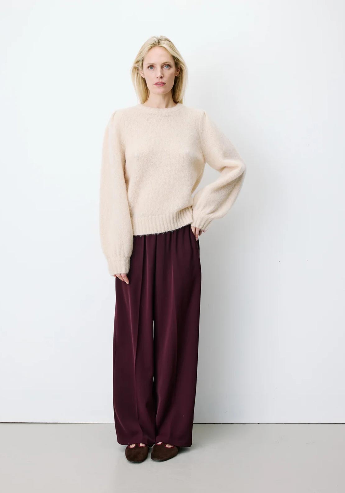 Grace & Mila Antoine Knit Sweater, Beige
