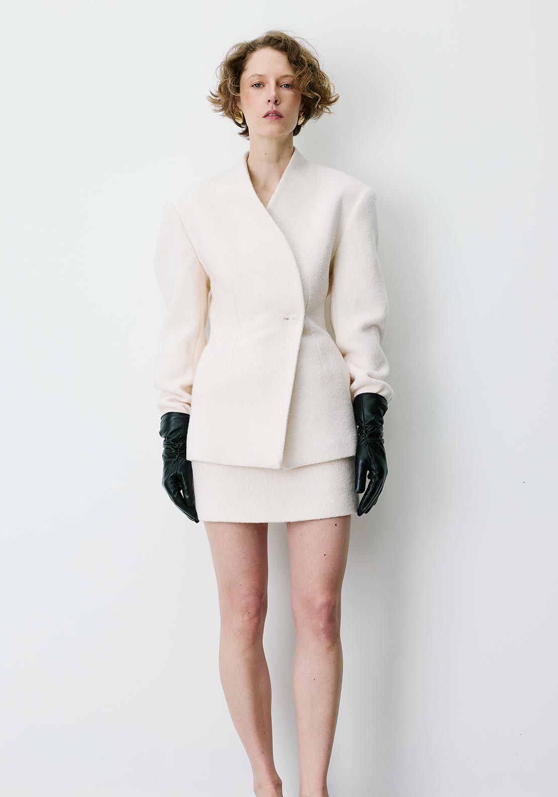 Grace & Mila Berlin Textured Jacket, Off-White