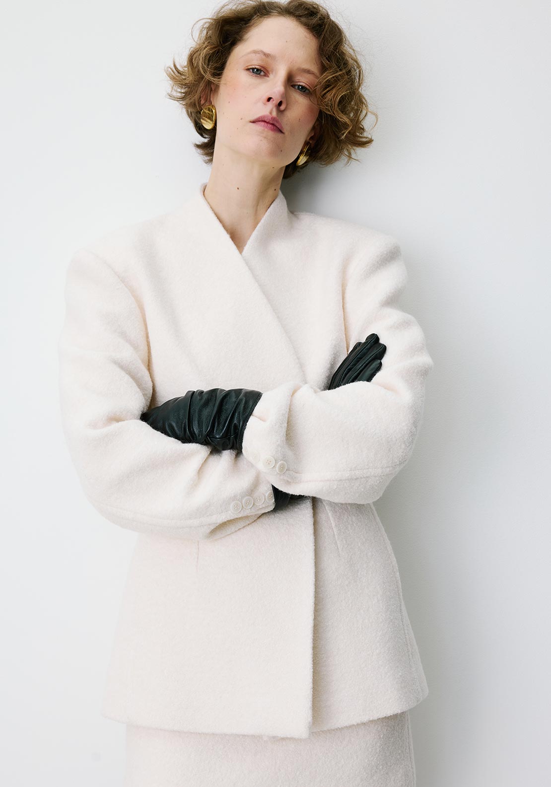 Grace & Mila Berlin Textured Jacket, Off-White