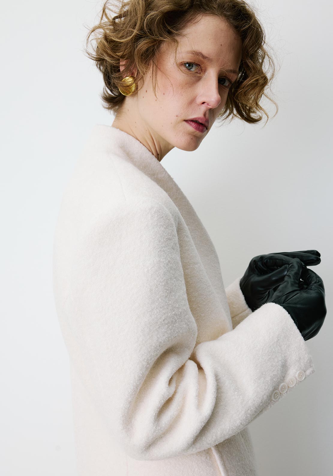 Grace & Mila Berlin Textured Jacket, Off-White