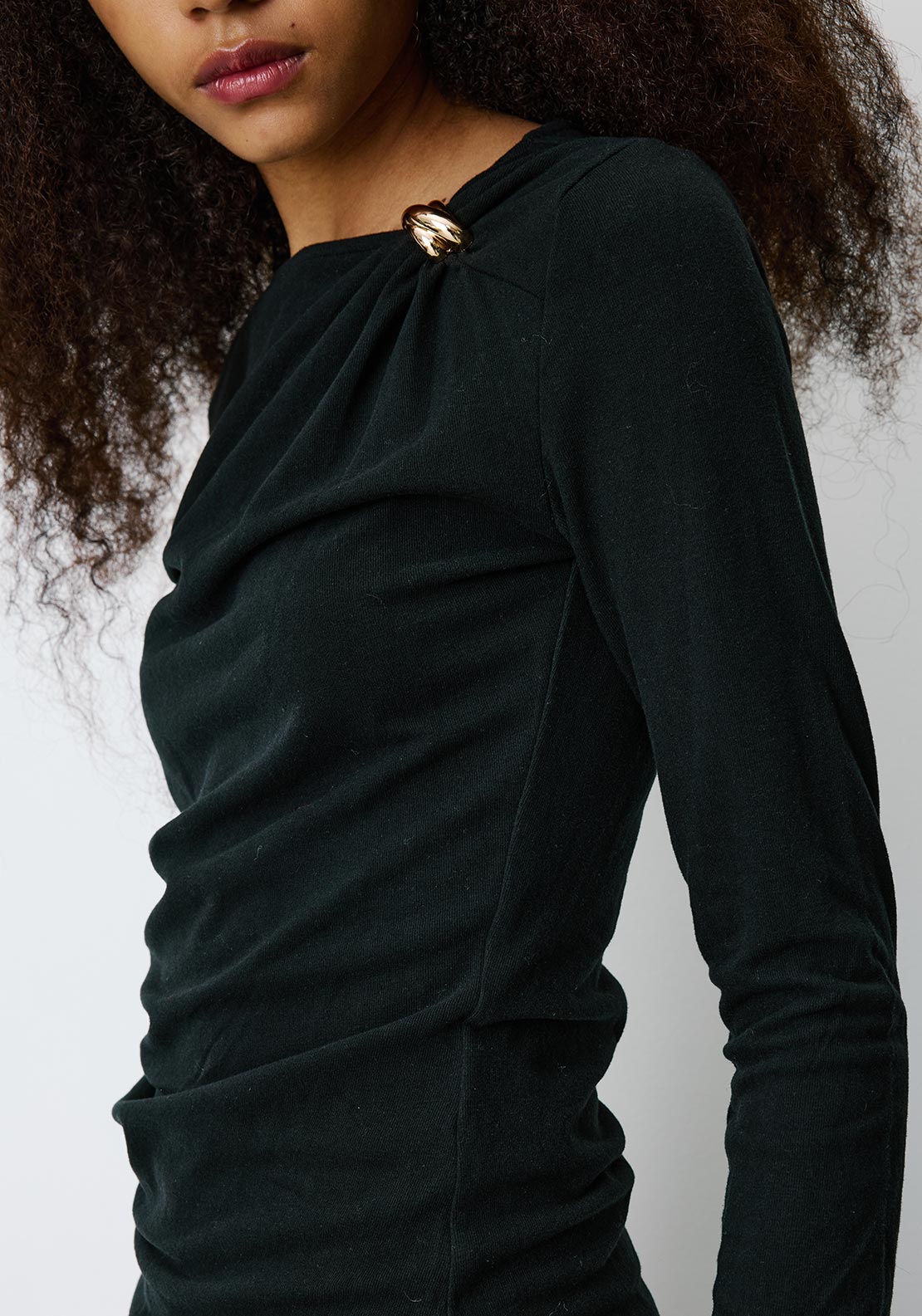 Grace & Mila Bijou Hardware Detail Top, Black