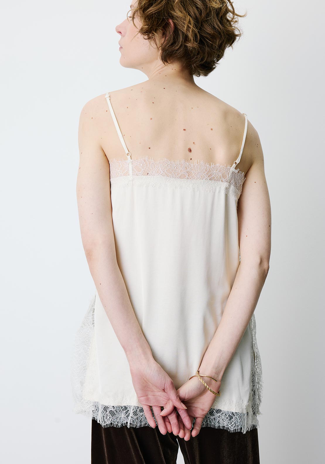 Grace & Mila Blossom Lace Detail Top, Off-White