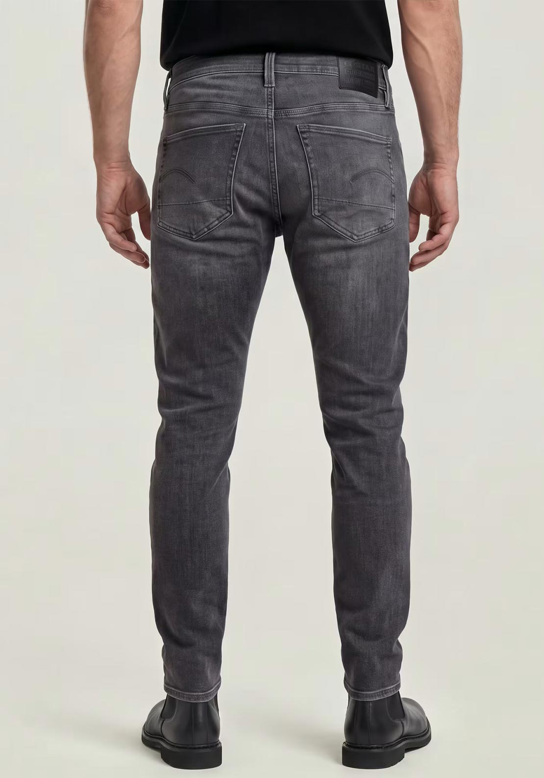 G-Star Raw 3301 Slim Superstretch Jeans, Faded Black