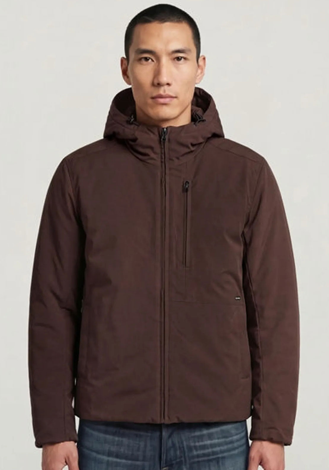 G-Star Raw Clean Foundation Hooded Jacket, Coffee Bean Brown