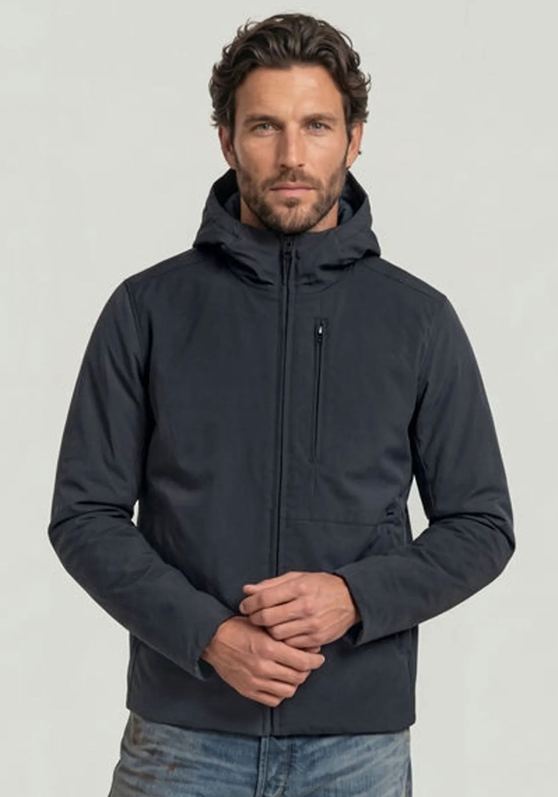 G-Star Raw Clean Foundation Hooded Jacket, Blue Grey