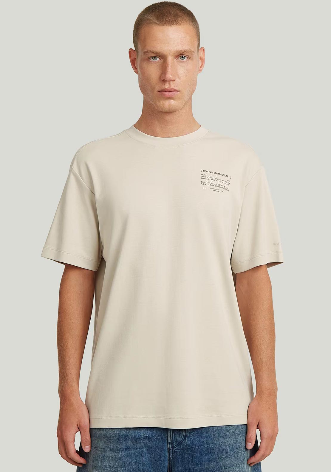 G-Star Raw Ventura Script Graphic T-Shirt, Ecru
