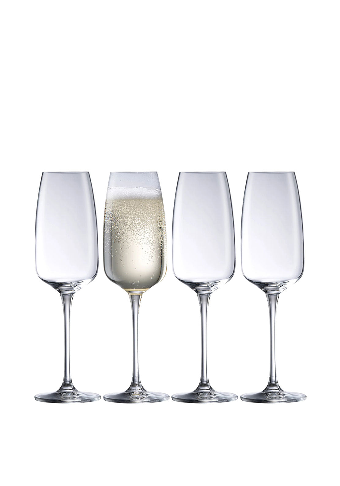 Galway Crystal Tivoli Flute Glasses, Set of 4