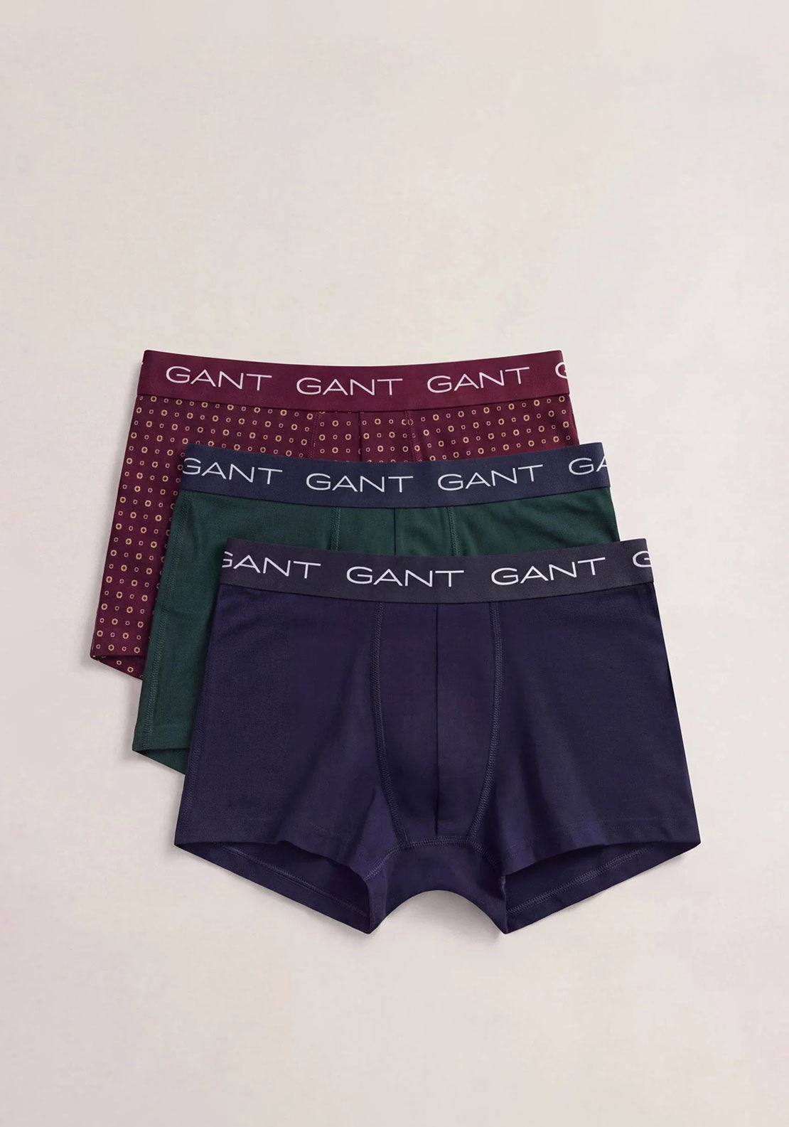 Gant 3 Pack Trunks Giftbox, Wine Multi