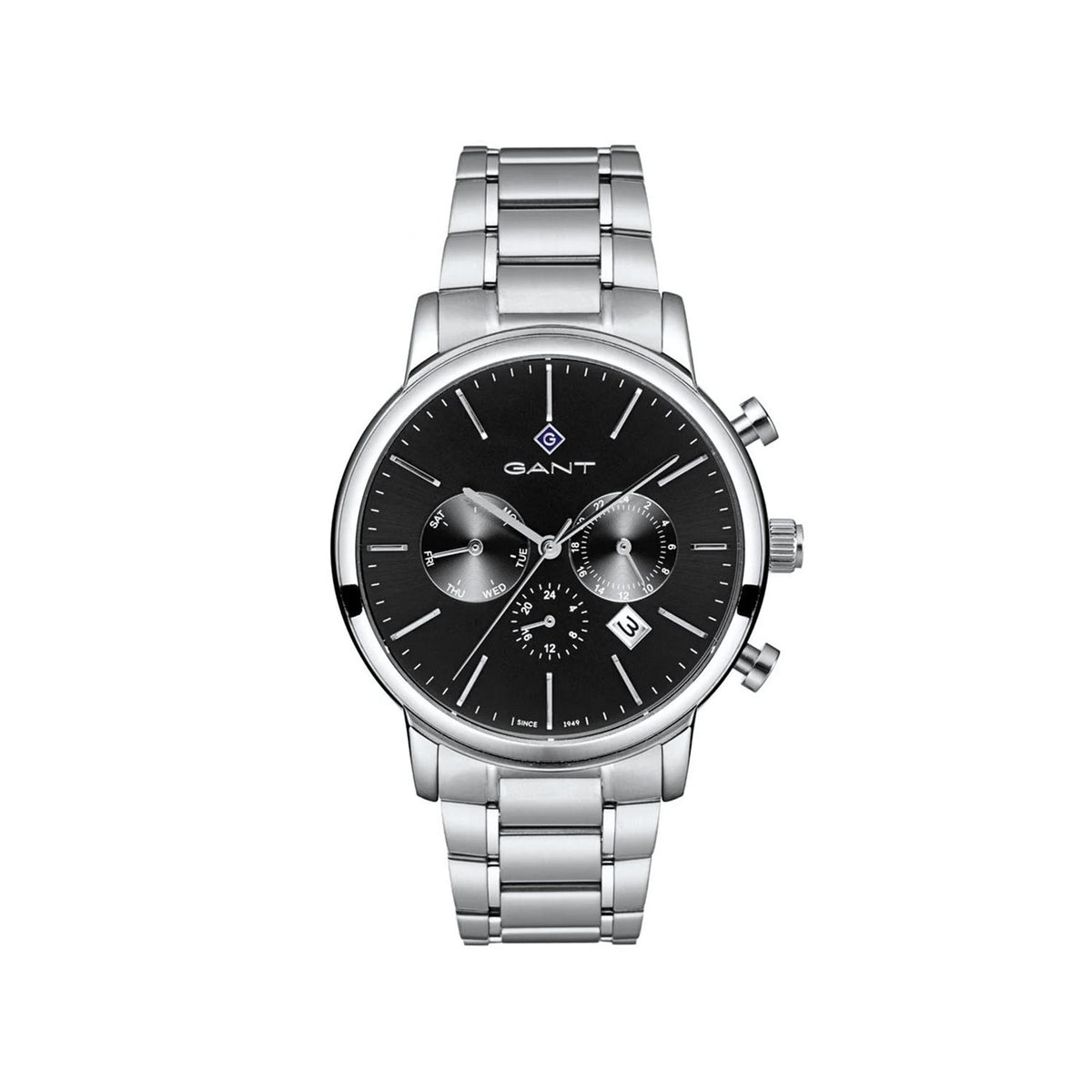 Gant Men’s Clevland Watch, Silver & Black