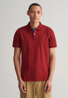 Gant Contrast Pique Polo Shirt, Plumped Red