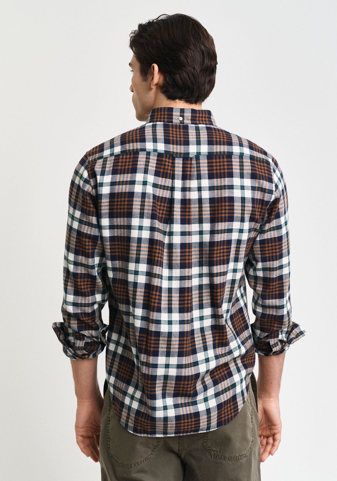 Gant Flannel Plaid Shirt, Brown Multi
