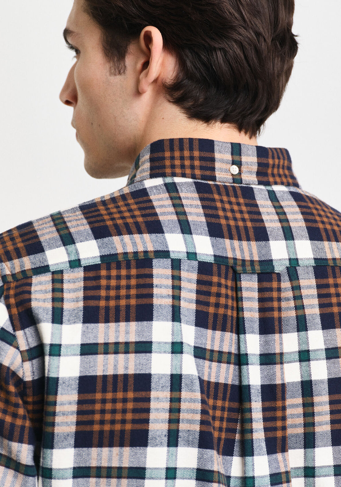 Gant Flannel Plaid Shirt, Brown Multi