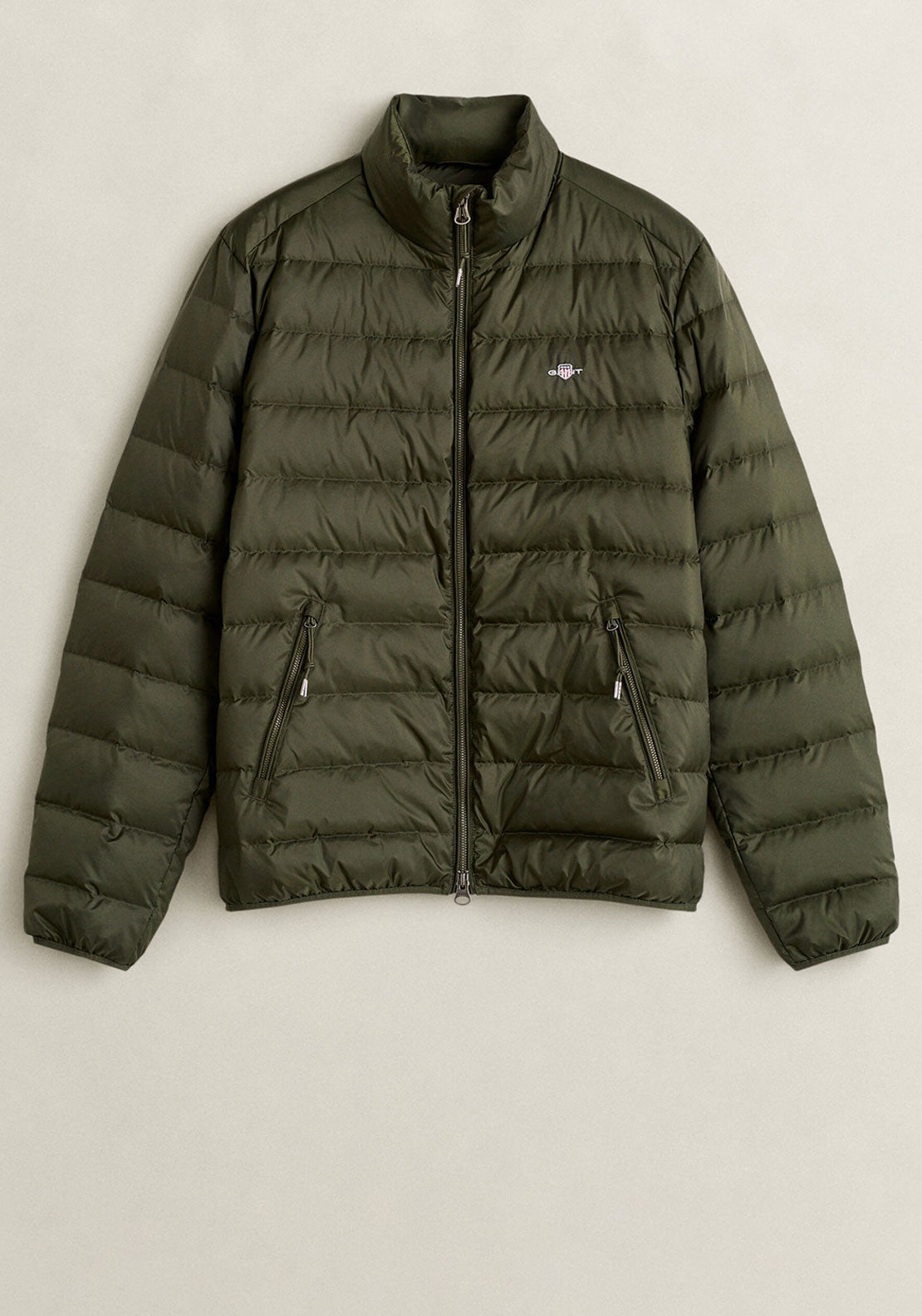 Gant Light Down Jacket, Dark Moss Green