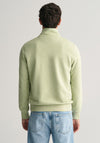 Gant Shield Half Zip Sweatshirt, Milky Matcha