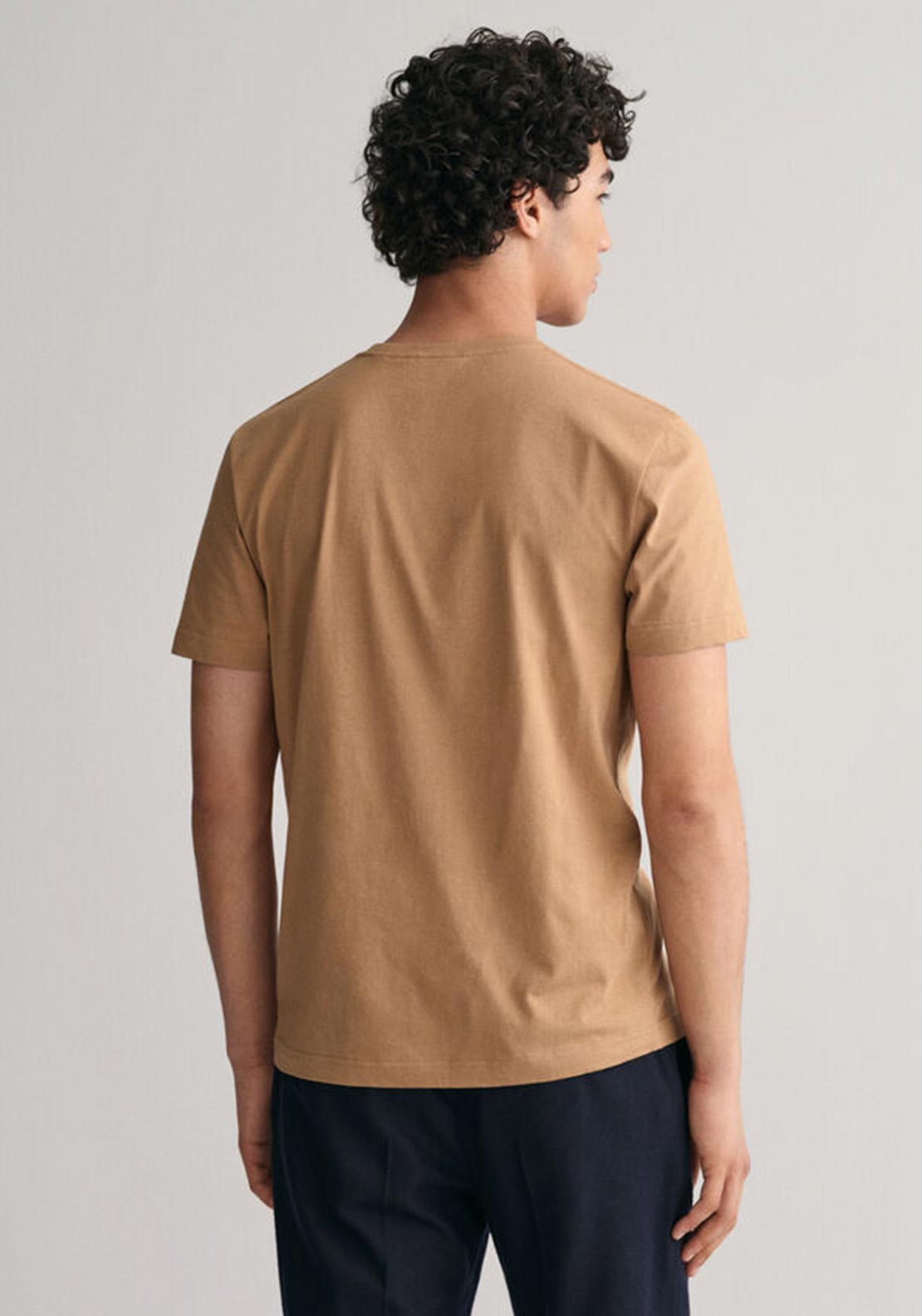 Gant Shield Crew Neck T-Shirt, Warm Beige