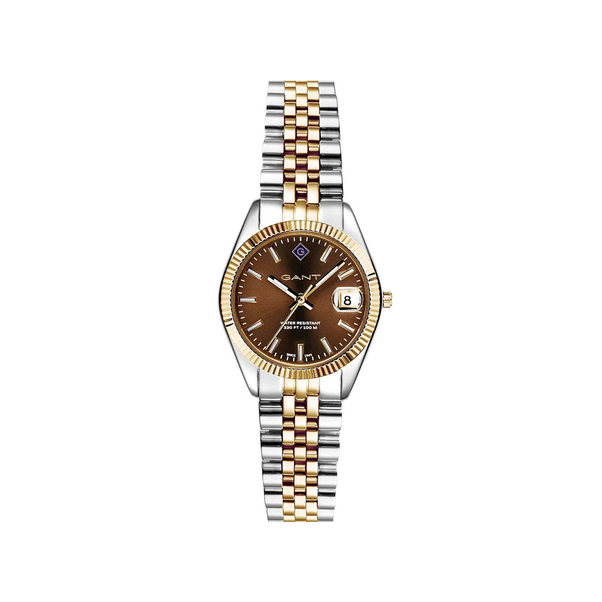 Gant Ladies Sussex Mini Watch, Gold & Brown Multi