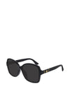 Gucci GG0762S Ladies Butterfly Sunglasses, Black
