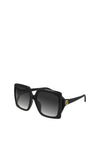 Gucci GG0876SA Ladies Oversized Square Sunglasses, Black