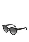 Gucci GG0763S Ladies Slim Cat Eye Sunglasses, Black