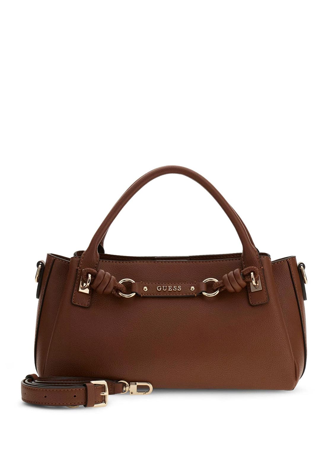 Guess Camelia Satchel Bag, Cognac