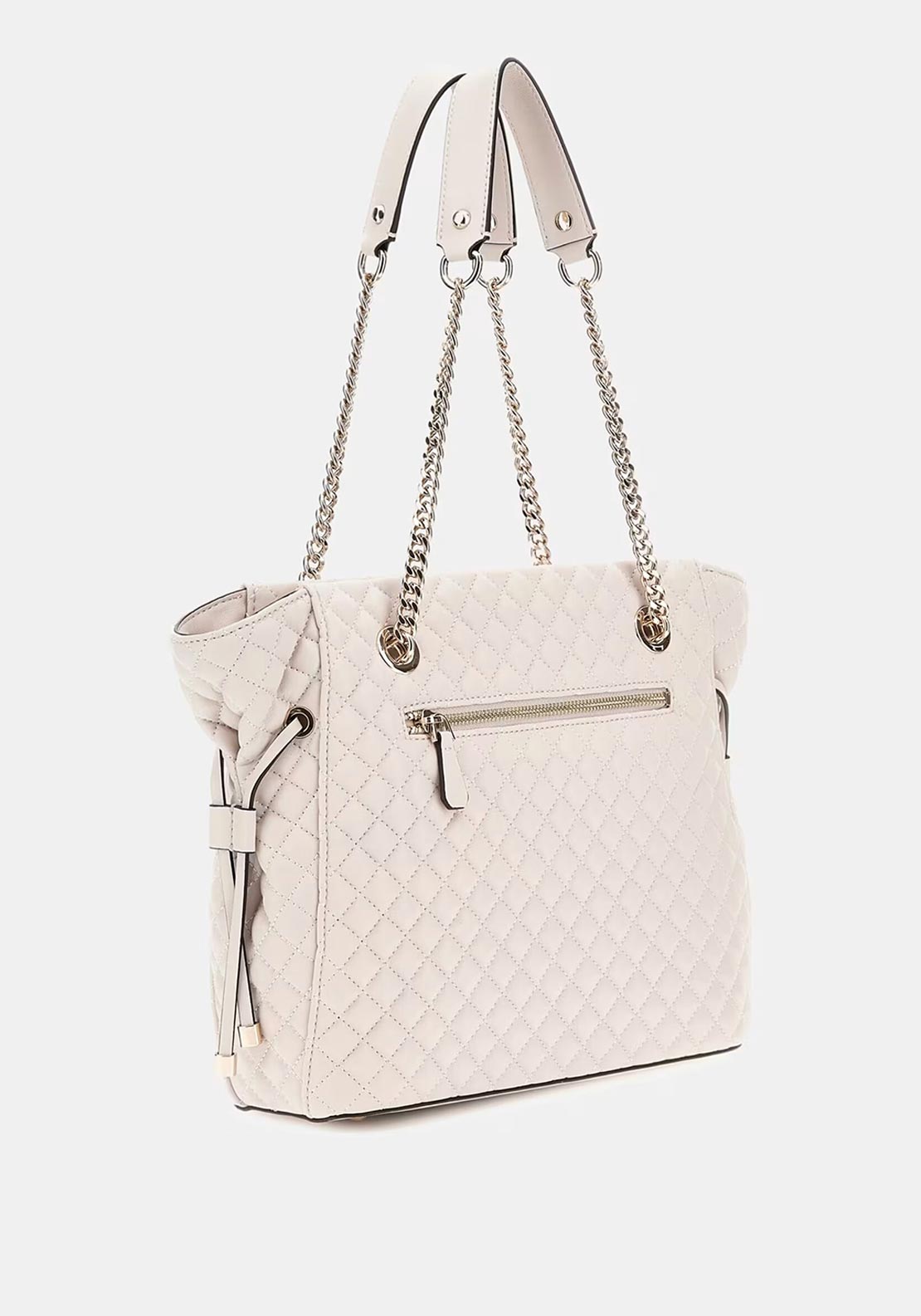 Guess Eco Rianee Quilted Tote Bag, Stone