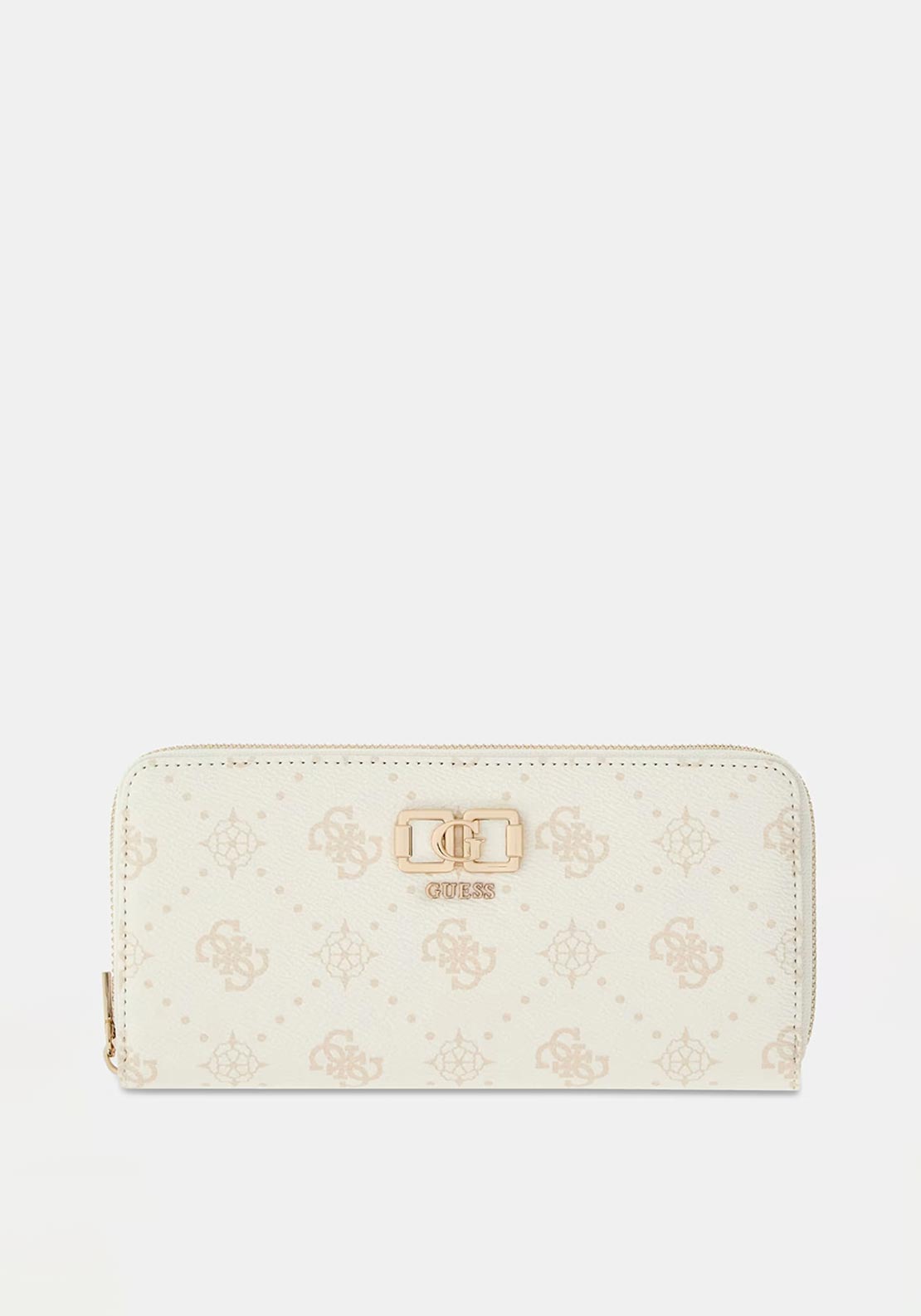 Guess Emelie Large Logo Wallet, White