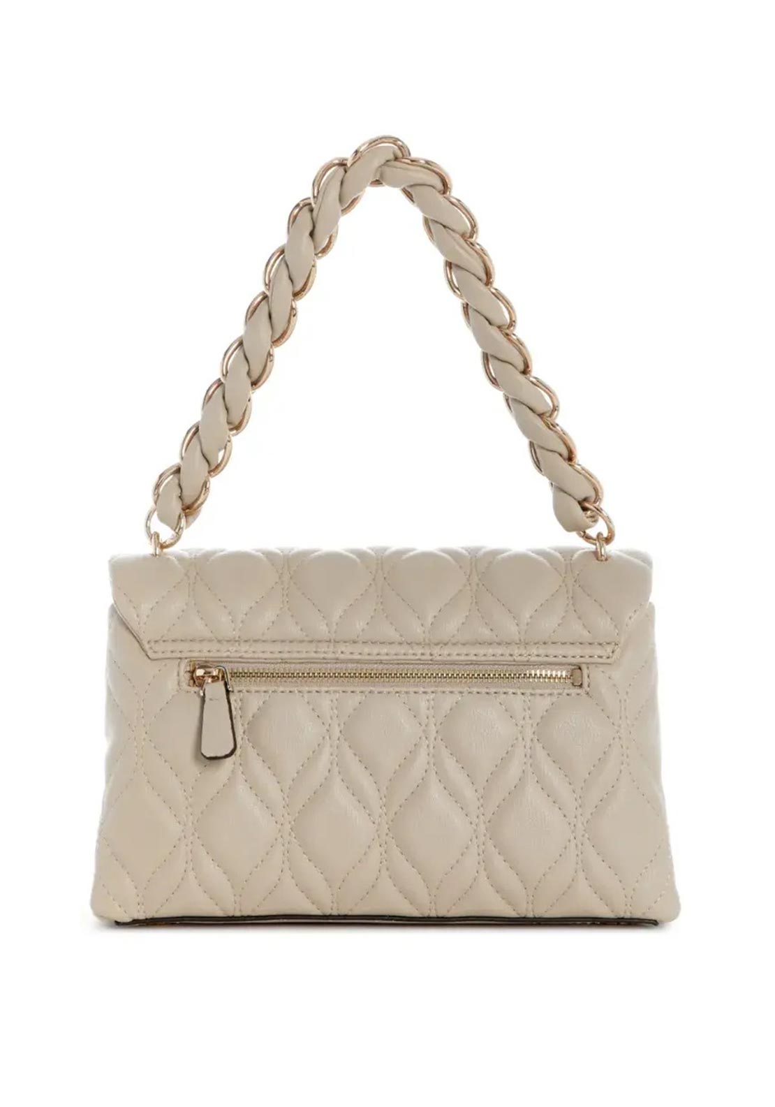 Guess Maxine Small Quilted Crossbody Bag, Light Taupe