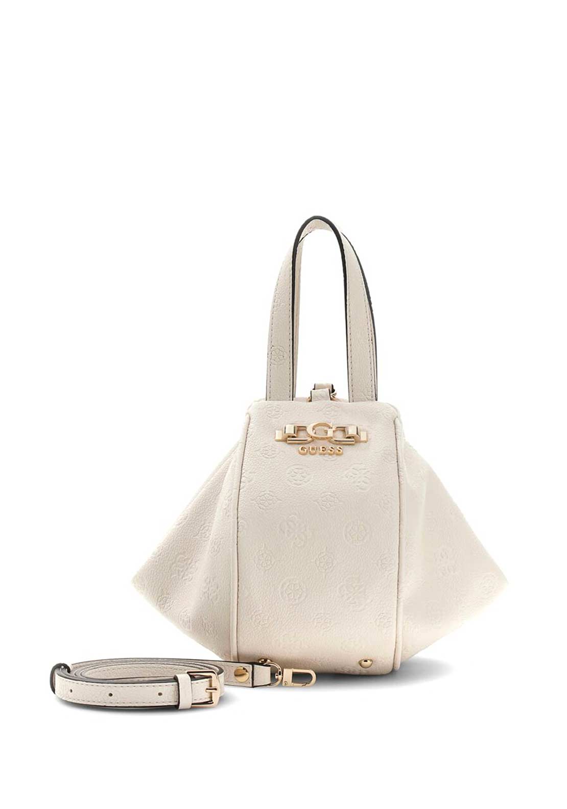 Guess Anise Top Handle Pouch Bag, Stone
