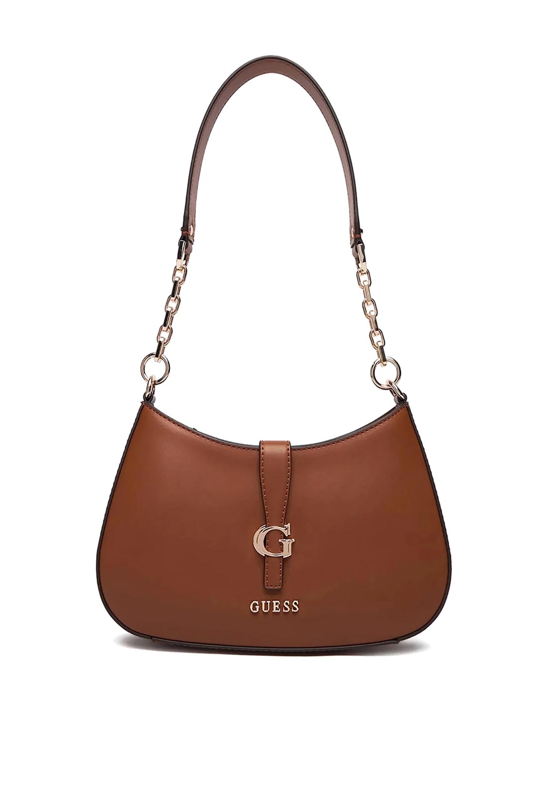 Guess Carrie Flap Shoulder Bag, Tan