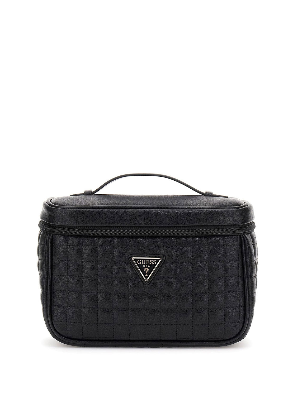 Guess Nadira Travel Quilted Makeup Bag, Black