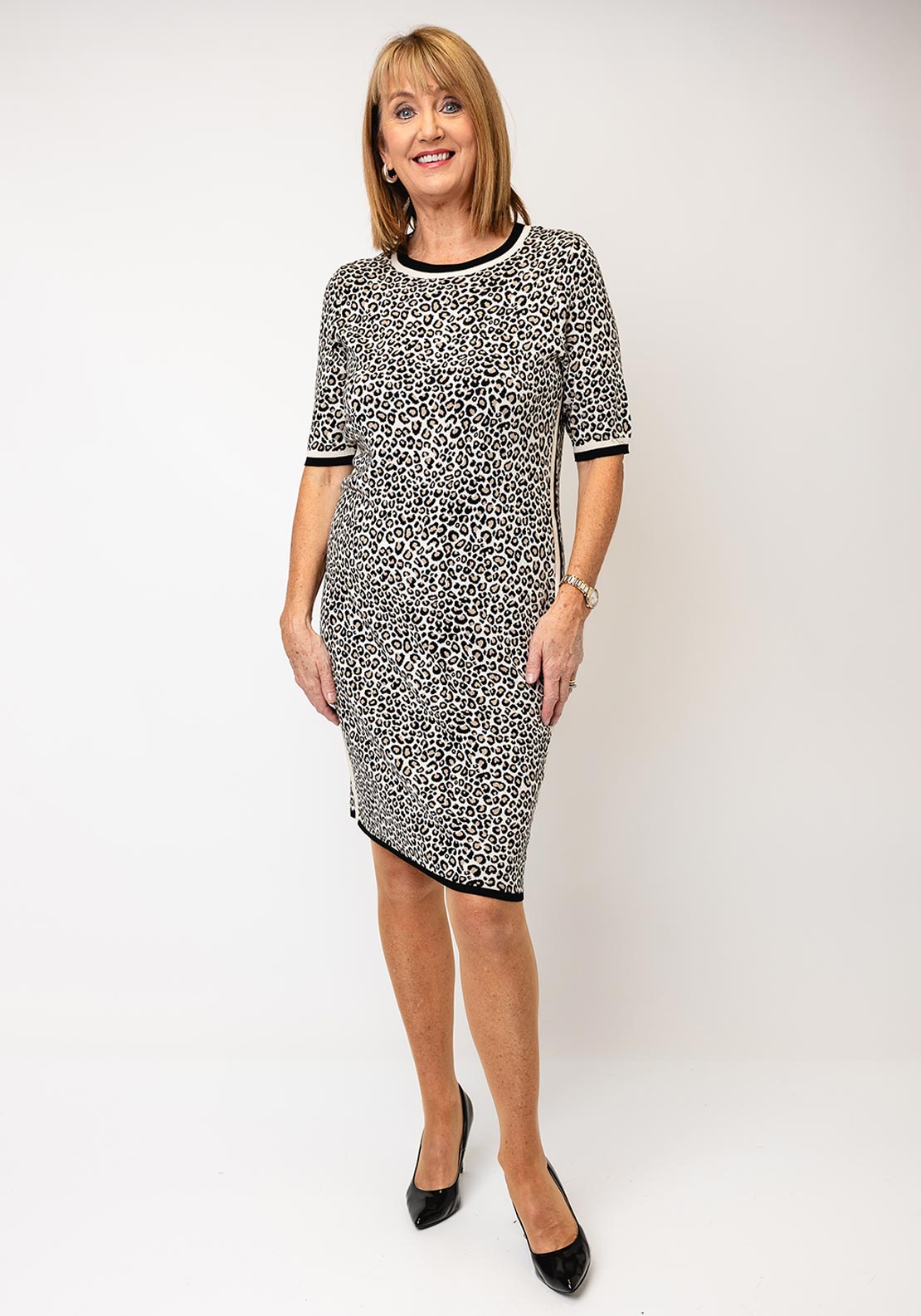 GERRY WEBER Edition 685014-66434 Vestido, Color Crudo, Blanco, Rojo Y Naranja, 36 Para Mujer