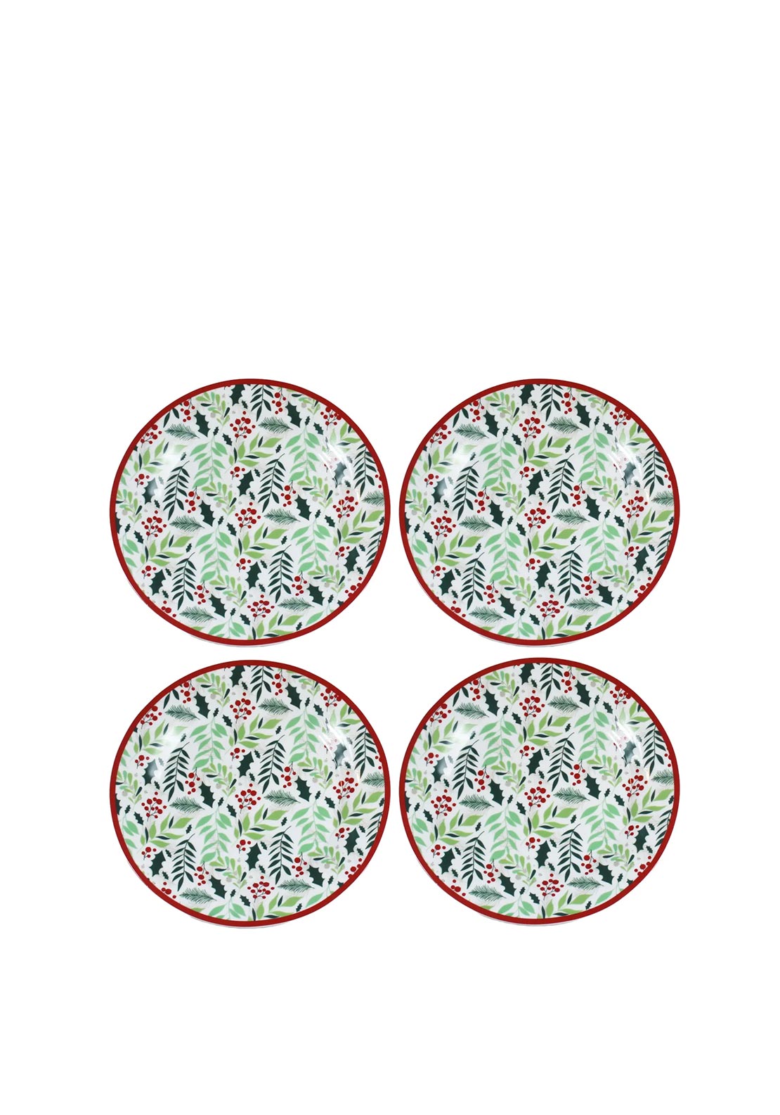 Peggy Wilkins Graceful Porcelain Dinner Plates, Set of 4