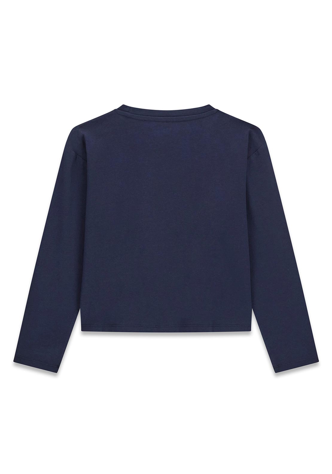 Guess Older Girl Logo Long Sleeve Top, Navy
