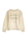 Guess Older Girls Rhinestone Sweatshirt, Cream