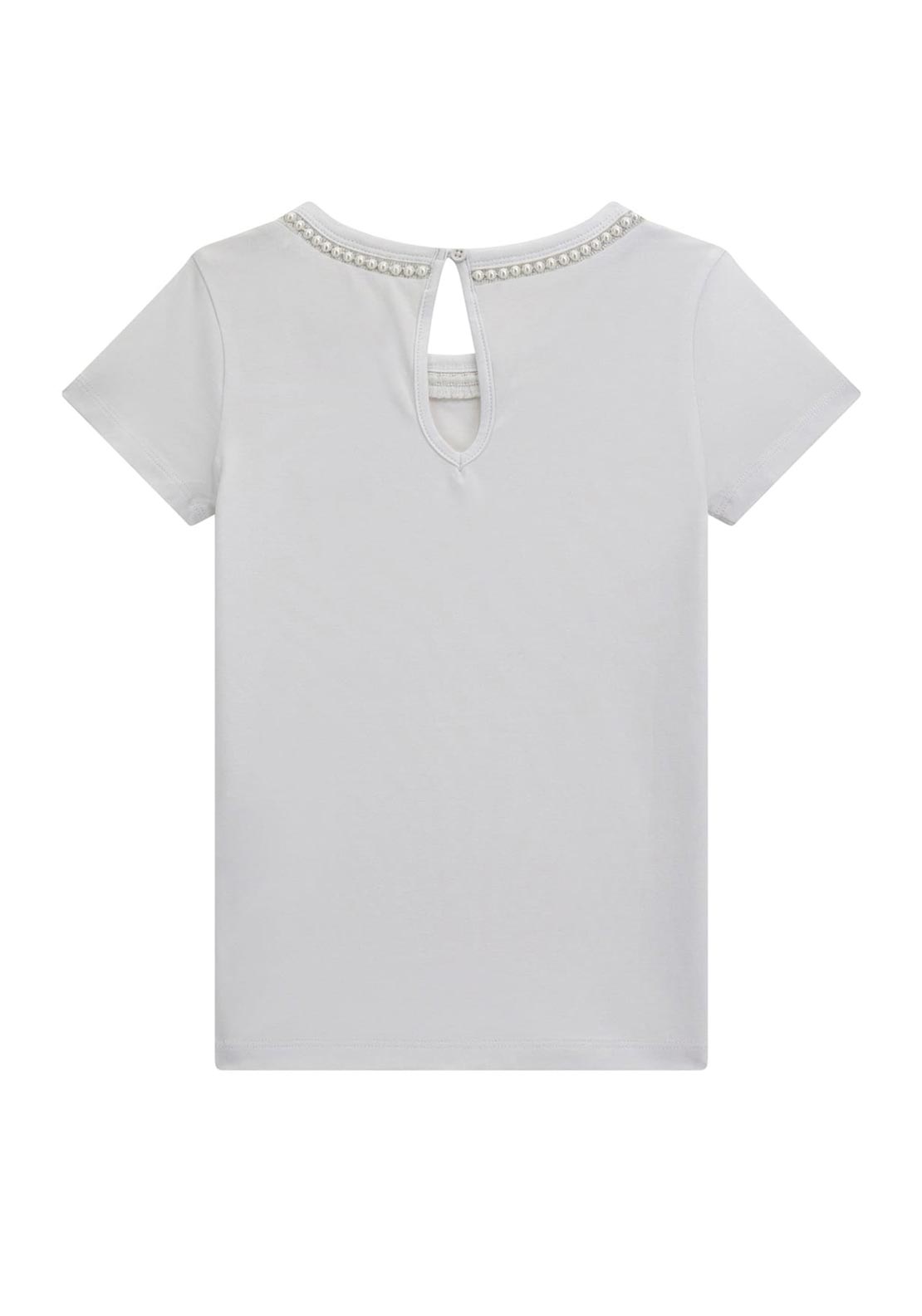 Guess Older Girl Pearl Short Sleeve Tee, White