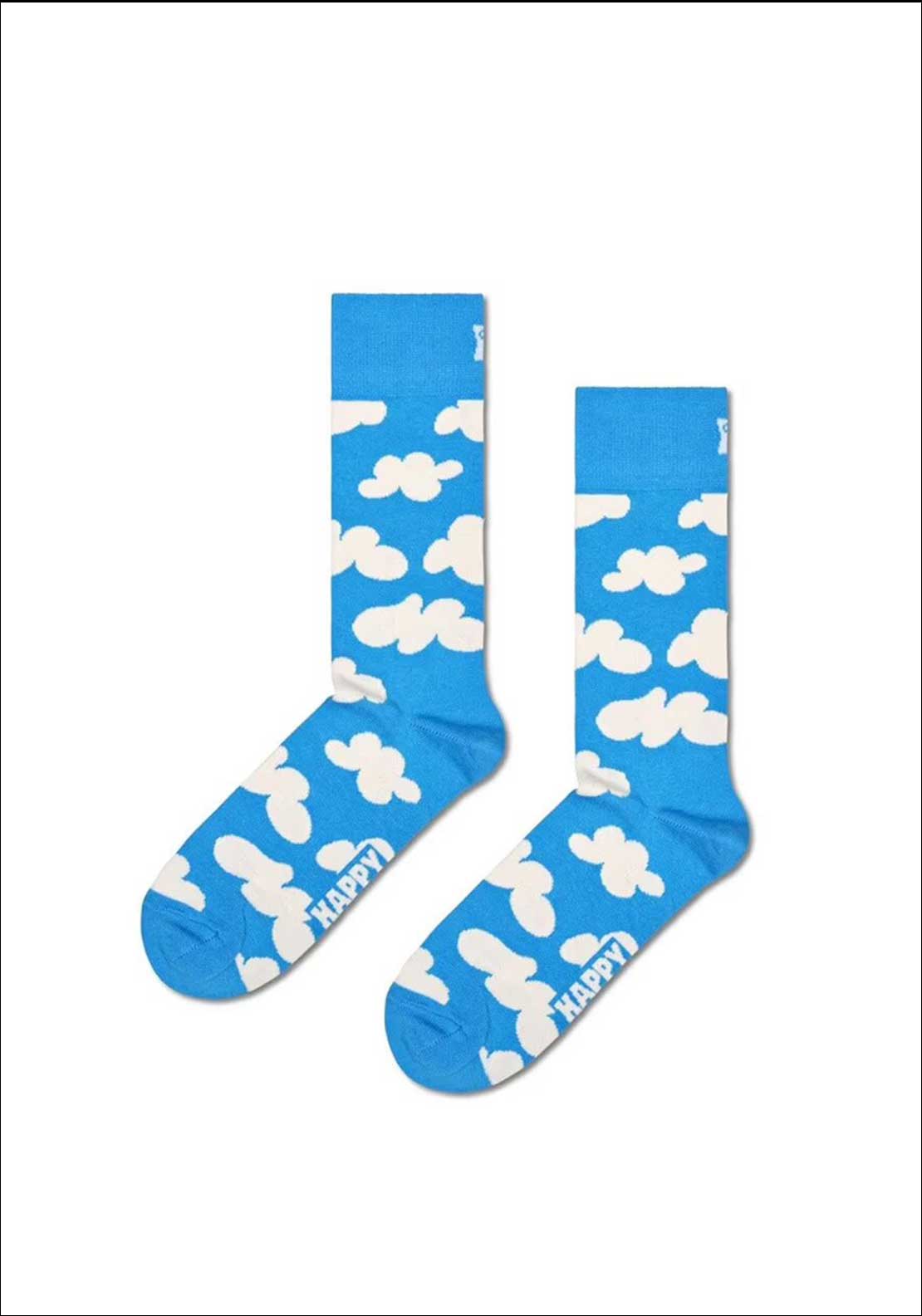 Happy Socks Cloudy 4 Pack Socks Gift Box, Blue Multi