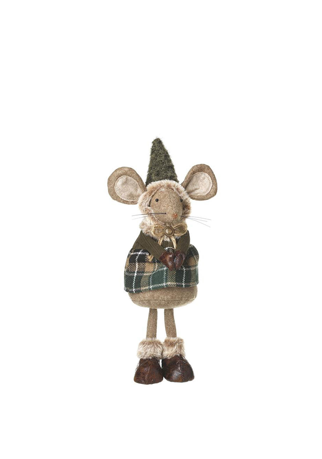 STANDING MOUSE WITH TARTAN COAT