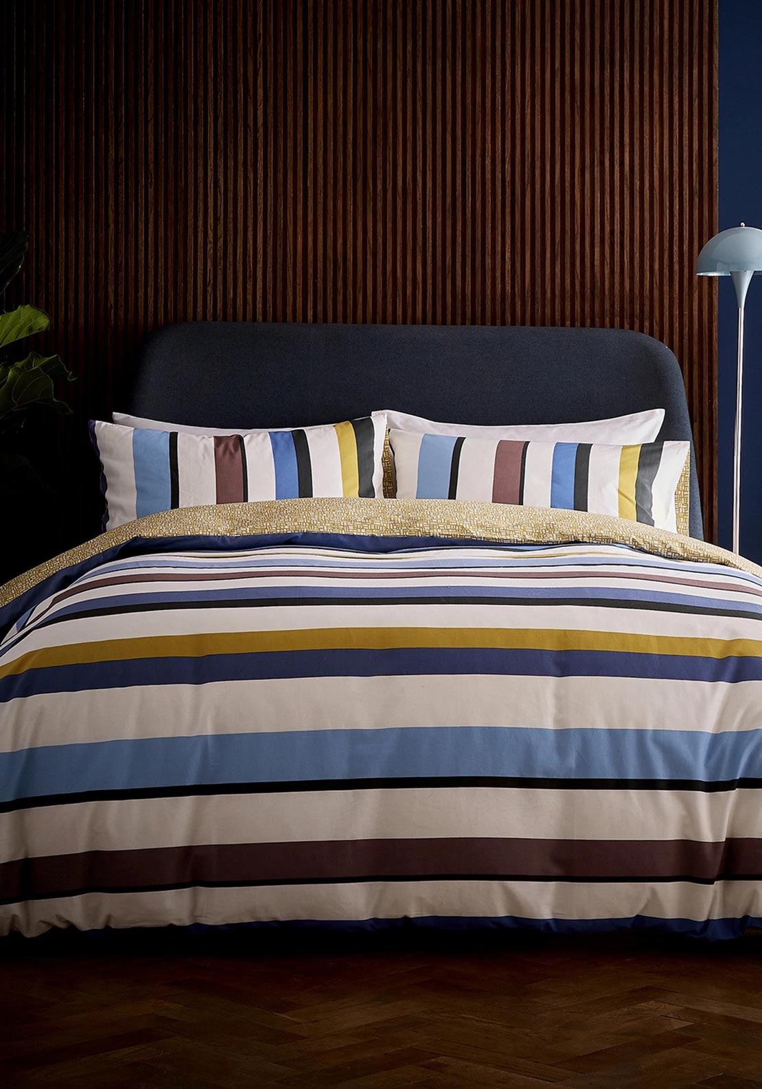 Helena Springfield Loft Living Juna Duvet Cover Set, Blue Multi