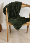Kaemingk Home Textiles by Decoris Fur Throw, Green