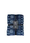 Kaemingk Home Textiles by Decoris Snowflake Throw, Navy