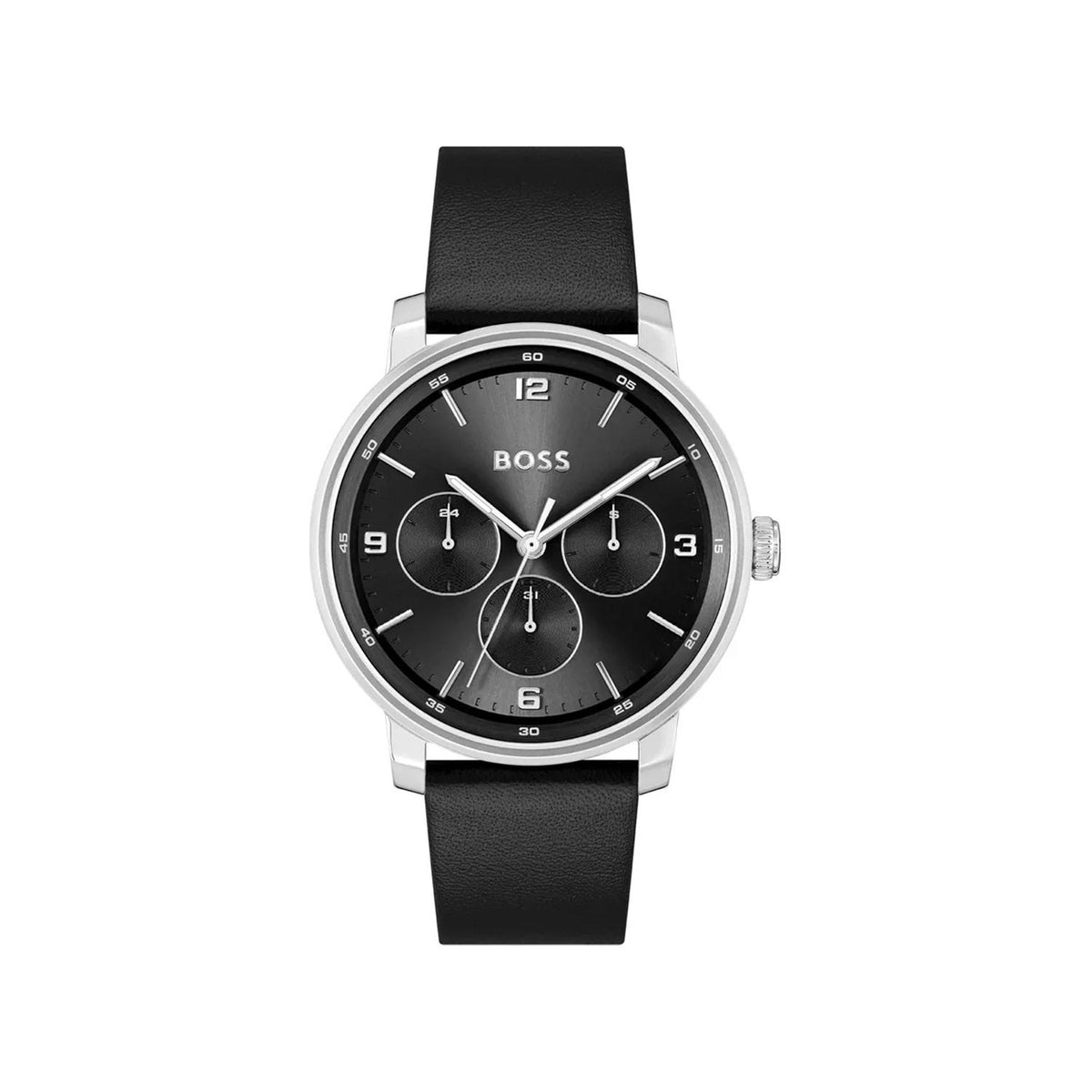 Hugo Boss Men’s Contender Watch, Silver