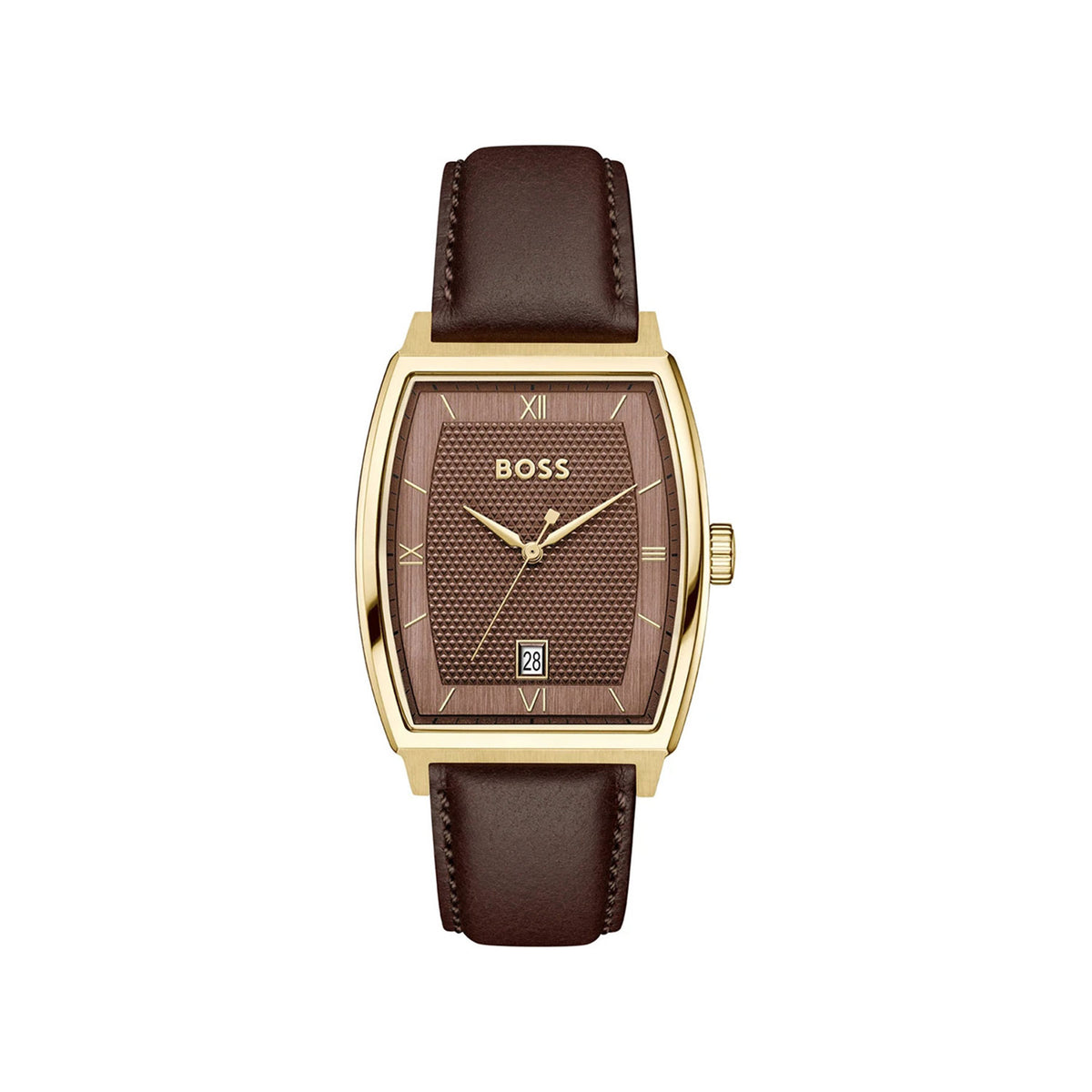 Hugo Boss Men’s Principle Ark Watch, Gold & Brown